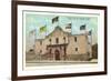 Six Flags on the Alamo, San Antonio, Texas-null-Framed Art Print