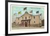 Six Flags on the Alamo, San Antonio, Texas-null-Framed Art Print