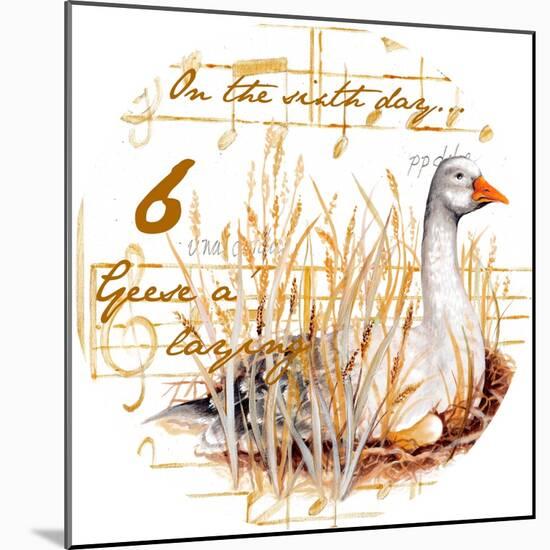 Six Geese a-Laying-Janice Gaynor-Mounted Art Print