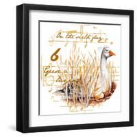 Six Geese a-Laying-Janice Gaynor-Framed Art Print