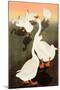Six Geese and Shadows-Koson Ohara-Mounted Giclee Print