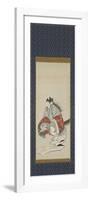 Six Immortals of Poetry: Ariwara No Narihara, C.1806-08-Katsushika Hokusai-Framed Premium Giclee Print