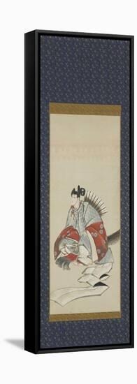 Six Immortals of Poetry: Ariwara No Narihara, C.1806-08-Katsushika Hokusai-Framed Stretched Canvas