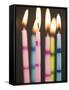 Six Lit Birthday Candles-Tom Grill-Framed Stretched Canvas