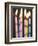 Six Lit Birthday Candles-Tom Grill-Framed Photographic Print