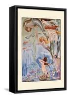 Six Little Mermaids-H.m. Brock-Framed Stretched Canvas