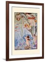 Six Little Mermaids-H.m. Brock-Framed Art Print