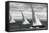 Six Metre R Class Sailing, Berlin Olympics, 1936-null-Framed Stretched Canvas
