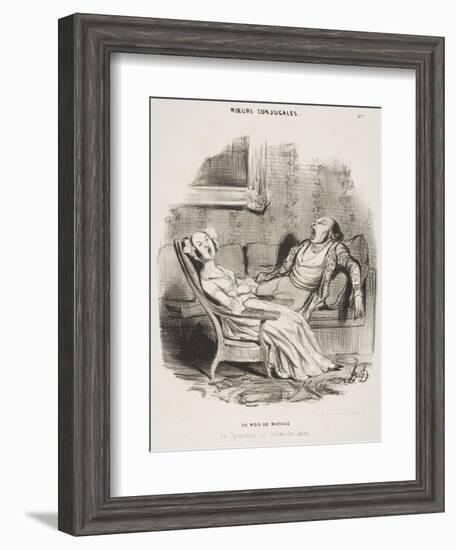 Six Mois De Mariage-Honore Daumier-Framed Giclee Print