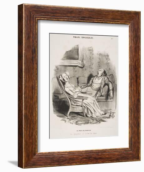 Six Mois De Mariage-Honore Daumier-Framed Giclee Print