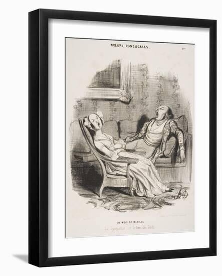 Six Mois De Mariage-Honore Daumier-Framed Giclee Print