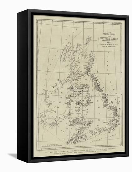 Six Months' Casualties on the Coasts of Great Britain and Ireland-null-Framed Stretched Canvas