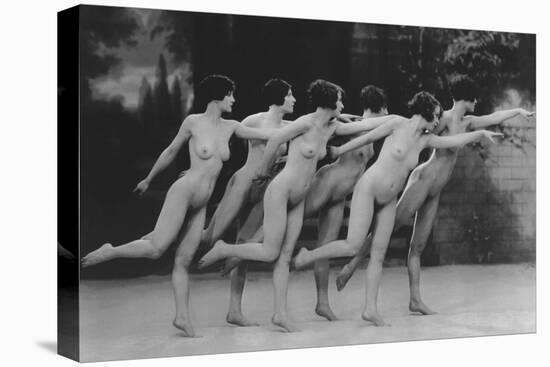 Six Nude Dancers-null-Stretched Canvas