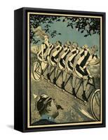 Six on a Cycle-null-Framed Stretched Canvas