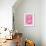 Six On Pink-null-Framed Art Print displayed on a wall