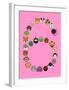 Six On Pink-null-Framed Giclee Print