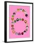 Six On Pink-null-Framed Giclee Print