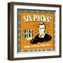 Six Packs! 72 Ounces of Liquid Happiness!-Retrospoofs-Framed Premium Giclee Print