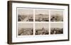 Six-part Panorama of San Francisco, 1855-1856-Carleton Watkins-Framed Art Print