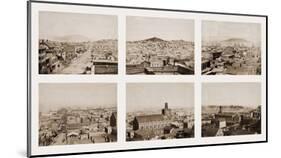 Six-part Panorama of San Francisco, 1855-1856-Carleton Watkins-Mounted Art Print