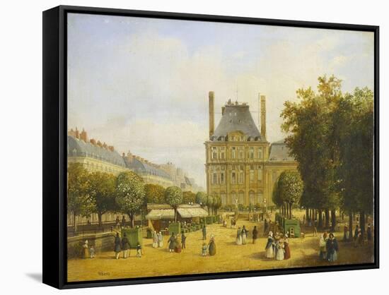 Six petites vues de Paris-Francois Etienne Villeret-Framed Stretched Canvas