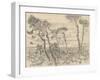 Six Pines Near the Enclosure Wall, 1899-Vincent van Gogh-Framed Giclee Print