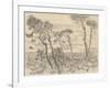 Six Pines Near the Enclosure Wall, 1899-Vincent van Gogh-Framed Giclee Print