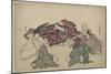 Six Poets (Rokkasen), 1795-1806 (Woodcut)-Kitagawa Utamaro-Mounted Giclee Print