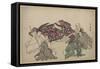 Six Poets (Rokkasen), 1795-1806 (Woodcut)-Kitagawa Utamaro-Framed Stretched Canvas