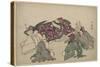 Six Poets (Rokkasen), 1795-1806 (Woodcut)-Kitagawa Utamaro-Stretched Canvas