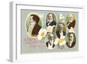 Six Presidents of the Mormons-null-Framed Art Print