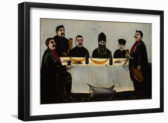 Six Princes (Feas), 1905-1907-Niko Pirosmani-Framed Giclee Print