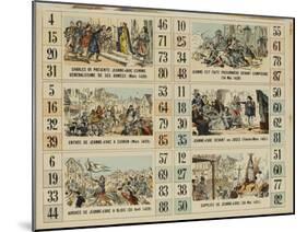 Six scènes de la vie de Jeanne d'Arc-null-Mounted Giclee Print