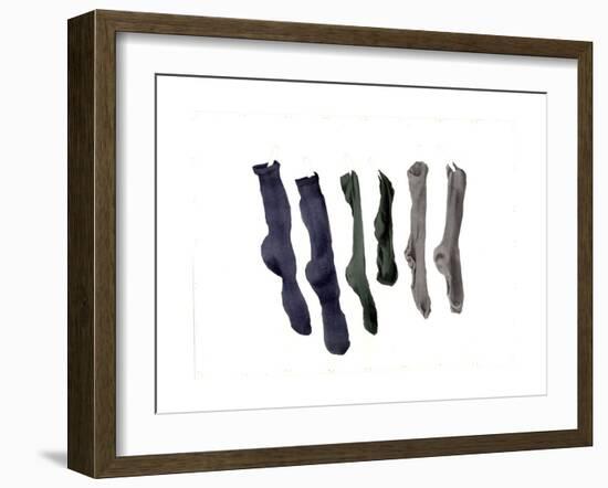 Six Socks, 2003-Miles Thistlethwaite-Framed Giclee Print