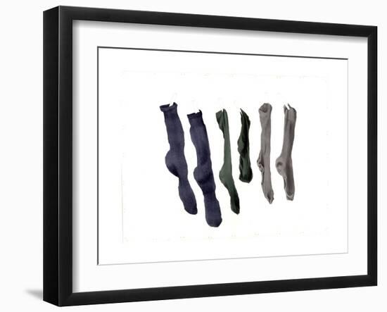Six Socks, 2003-Miles Thistlethwaite-Framed Giclee Print