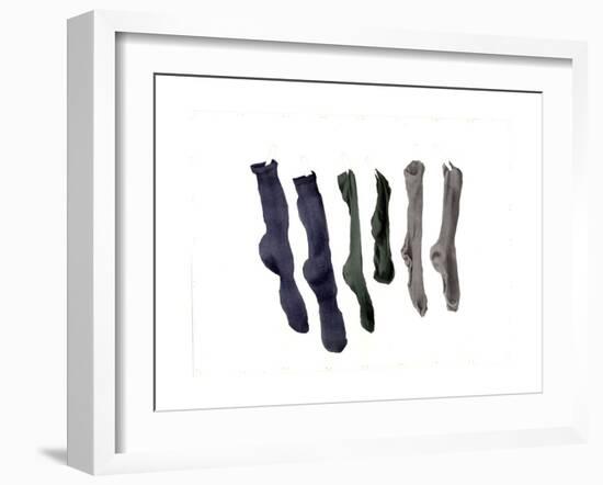 Six Socks, 2003-Miles Thistlethwaite-Framed Giclee Print