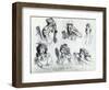 Six Stages of Mending a Face, 1792-Thomas Rowlandson-Framed Giclee Print