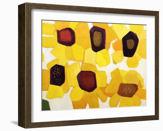 Six Sunflowers-Anne Becker-Framed Art Print