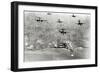 Six U.S. A-20 Bombers Have Bombed German Positions at the Pointe Du Hoc Coastal Battery-null-Framed Photographic Print