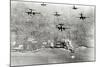 Six U.S. A-20 Bombers Have Bombed German Positions at the Pointe Du Hoc Coastal Battery-null-Mounted Photographic Print