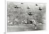 Six U.S. A-20 Bombers Have Bombed German Positions at the Pointe Du Hoc Coastal Battery-null-Framed Photographic Print