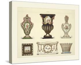 Six Vases-Sevres-Stretched Canvas