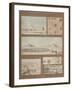 Six Views and Drawings of Lake Natron in Libya-Henri Joseph Redoute-Framed Giclee Print