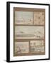 Six Views and Drawings of Lake Natron in Libya-Henri Joseph Redoute-Framed Giclee Print