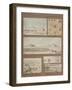 Six Views and Drawings of Lake Natron in Libya-Henri Joseph Redoute-Framed Giclee Print