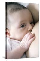 Six Week Old Baby Girl Breastfeeding-Cristina-Stretched Canvas