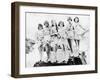 Six Women Posing at the Beach-null-Framed Photo