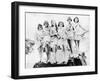 Six Women Posing at the Beach-null-Framed Photo