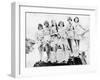 Six Women Posing at the Beach-null-Framed Photo