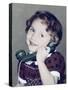 Six Year Old Girl on the Phone, Ca. 1959-null-Stretched Canvas